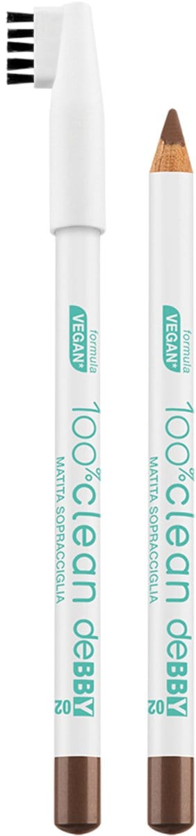 Debby 100% Clean Eyebrow Pencil 02, Medium