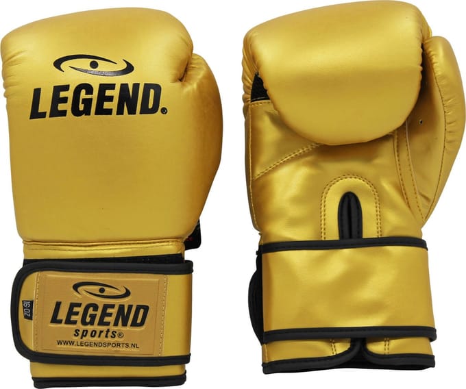 Powerfit & Protect Bokshandschoenen Heren/Dames Goud PU 10 oz