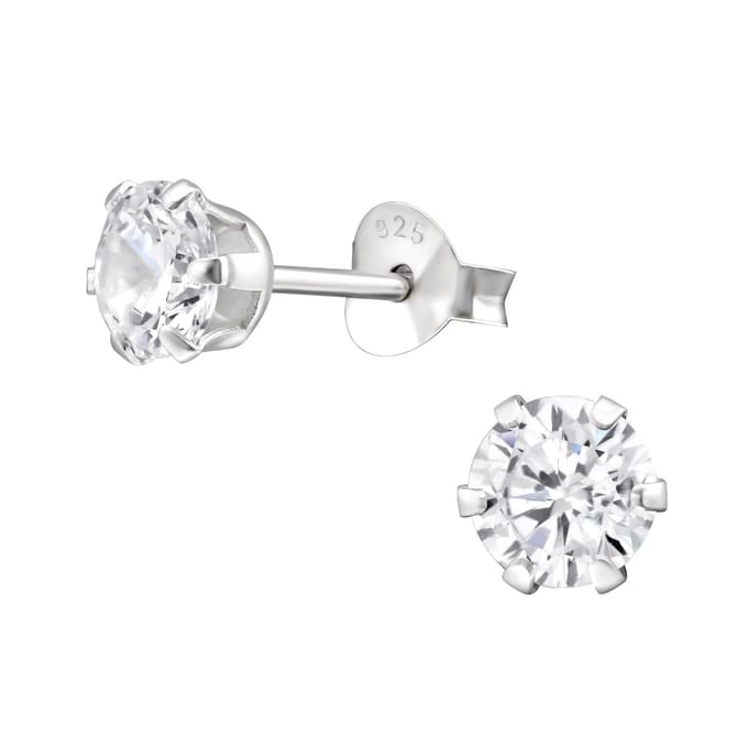 Amanto Oorbellen Elka - 925 Zilver E-Coating - ∅5mm