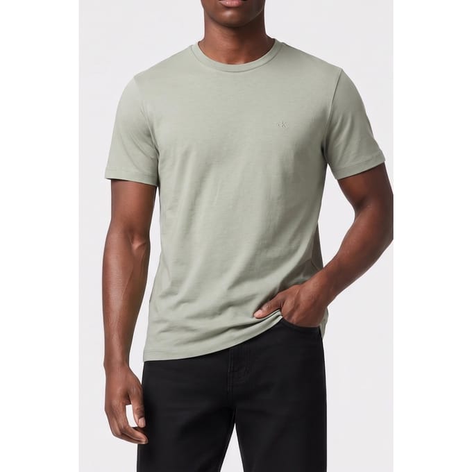 Calvin Klein Ss Supima Chest Embroidery Tee Shadow Taglia: XL | Magliette basic Outlet | Uomo