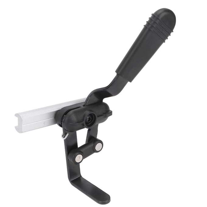 Frein à main pour fauteuil roulant, 25 mm, 1 po, en alliage d'aluminium robuste, pour personnes âgées, gauche black