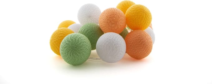 Cotton Ball Lights - LED lichtslinger voor buiten - STARTERSET - verlengbaar - 20 lampjes - Flor