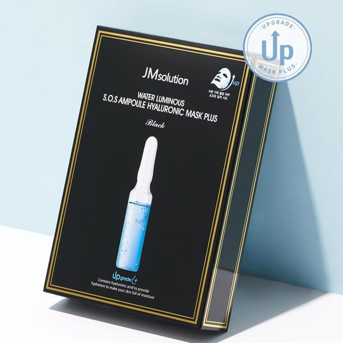 JMsolution - Water Luminous S.O.S Ampoule Hyaluronic Mask Black - 10stukken