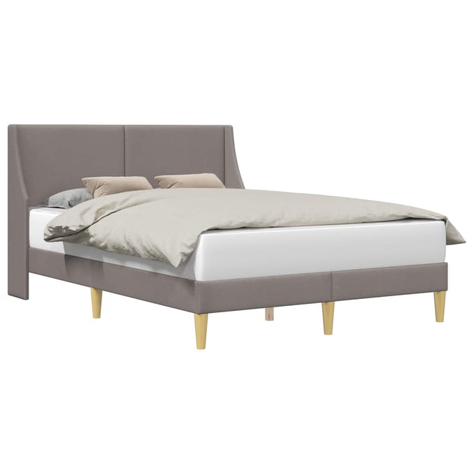 vidaXL - Bedframe - Effen - met - hoofdeinde - verbindingplaat