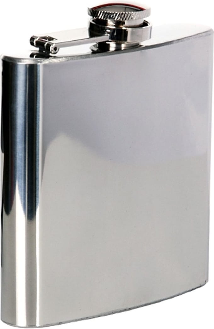 Zakfles/heupflacon RVS 180ml