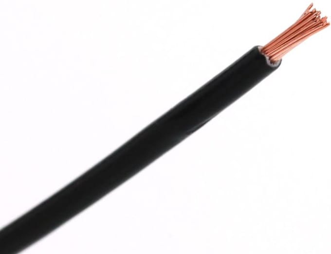 Batterij kabel 70 mm² zwart per 25 mtr