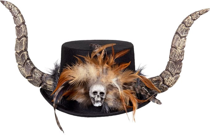 Boland - Hoed Papa Legba - 59 - Volwassenen - Mannen - Halloween accessoire - Horror - Voodoo