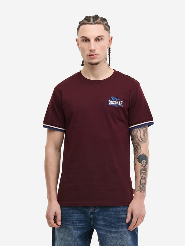 Lonsdale London SHILDON Heren T-shirt - bordeaux - L