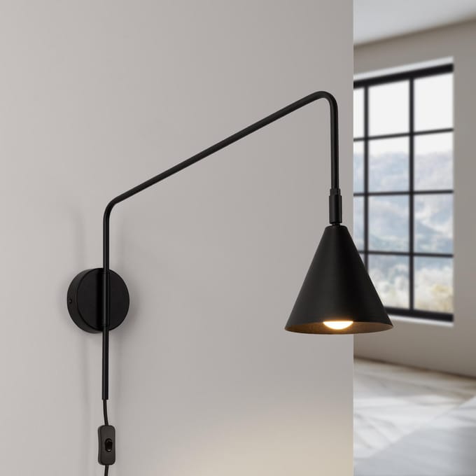 Sollux Lighting Hanglamp Nox - E14 - zwart - staal - 14x61x30cm