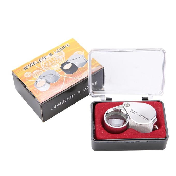 Draagbare Handheld 20X Vergrootglas Vergrootglas Sieraden Horloges Gereedschap