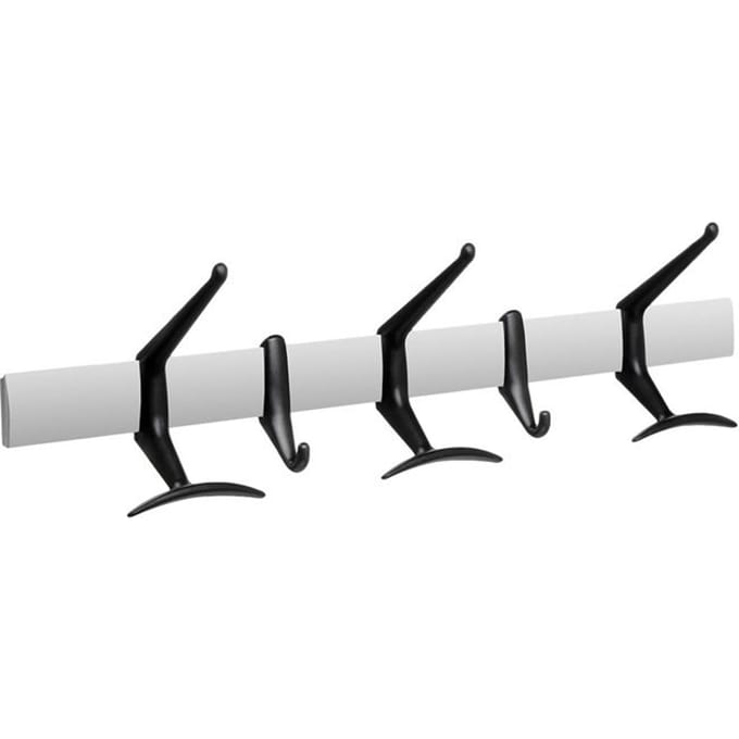 Kartell - Hanger muurkapstok - zwart - Lengte 60 cm