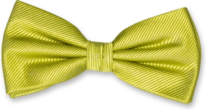 E.L. Cravatte Strik - Lime - 100% Zijde Vlinderdas