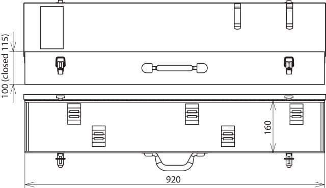 DEHN SKL 92 16 10 Plaatstalen behuizing voor spanningsdetector - 766703