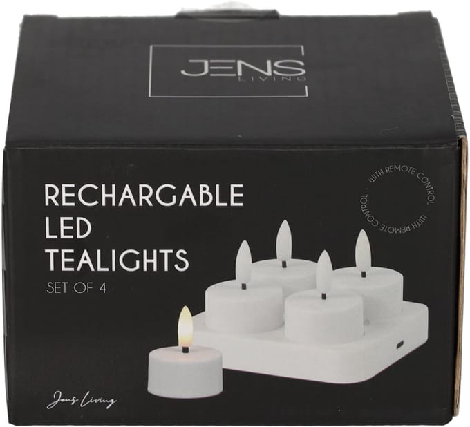 JENS Living Oplaadbare LED Theelichten /4