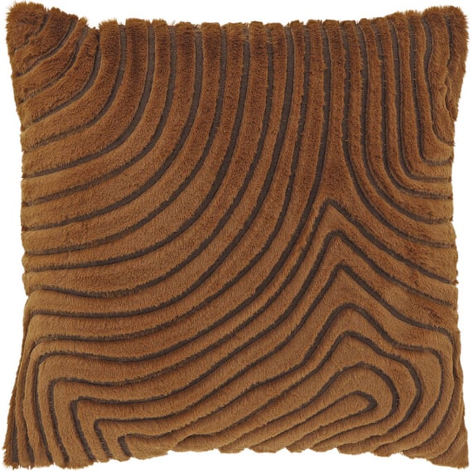 Unique Living sierkussen jace 45x45cm leather brown