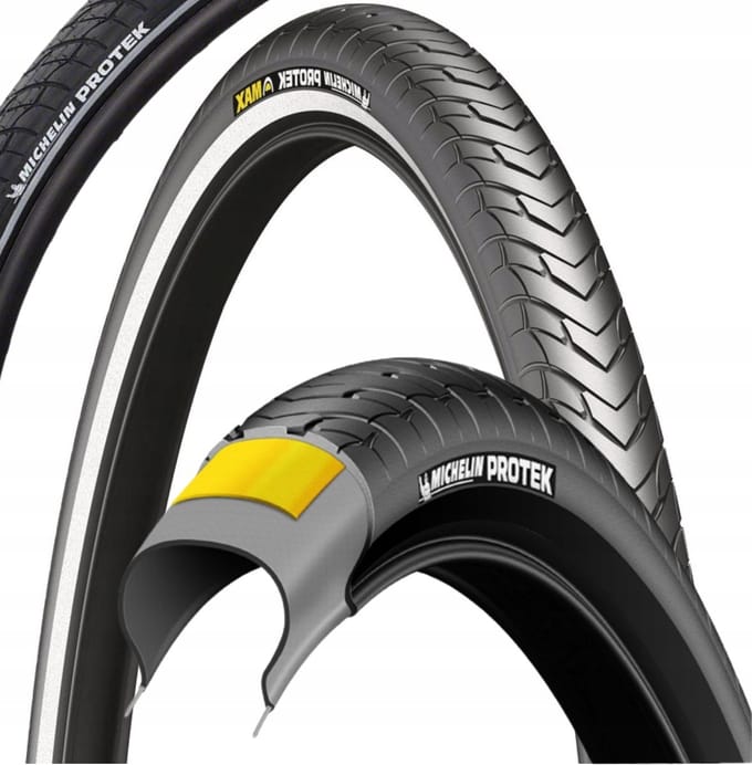 Michelin Protrek - Fietsband - 28" x 700x35 - Antilek - Reflecterende Strip