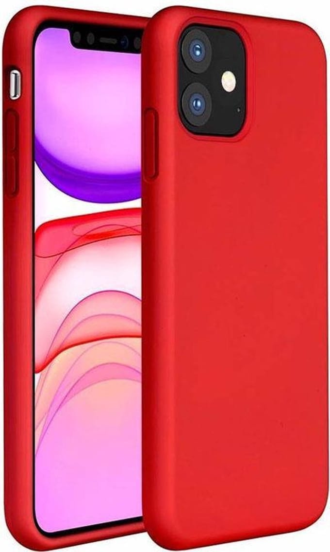 MM&A TPU Back Cover Case Hoesje geschikt voor Apple iPhone 12 Pro Max – Harde Plastic – TPU Case – Rood