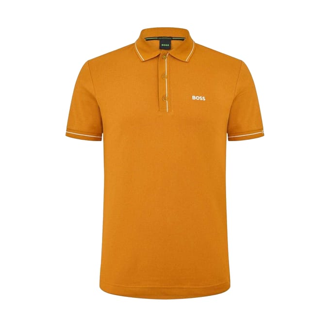 Boss Heren Paule Poloshirt (Donkergeel)