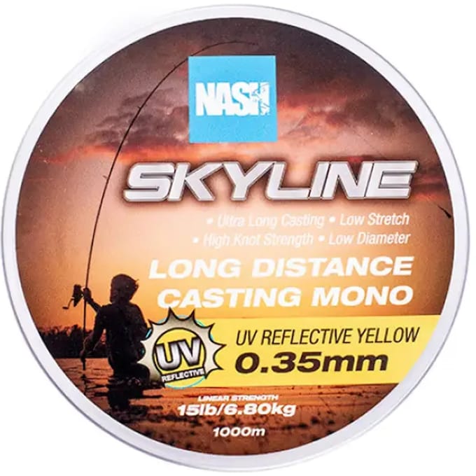Nash Highline 1000 M Monofilament Transparant 0.300 mm