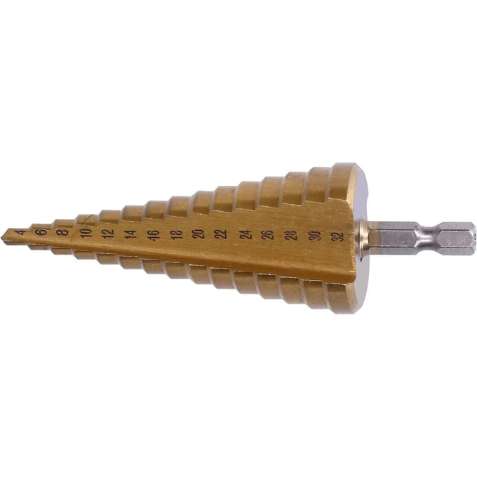 Stapboor Ti-coating Rechte groef Pagodekegel HSS Ruimer 14 inch Driehoekige handgreep
