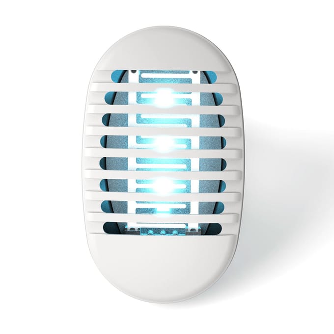 Mini Huis Muggenverdelger Lamp Elektrische Schok Muggenval Lamp Insectendoder Stil Huishoudelijk US Plug wit