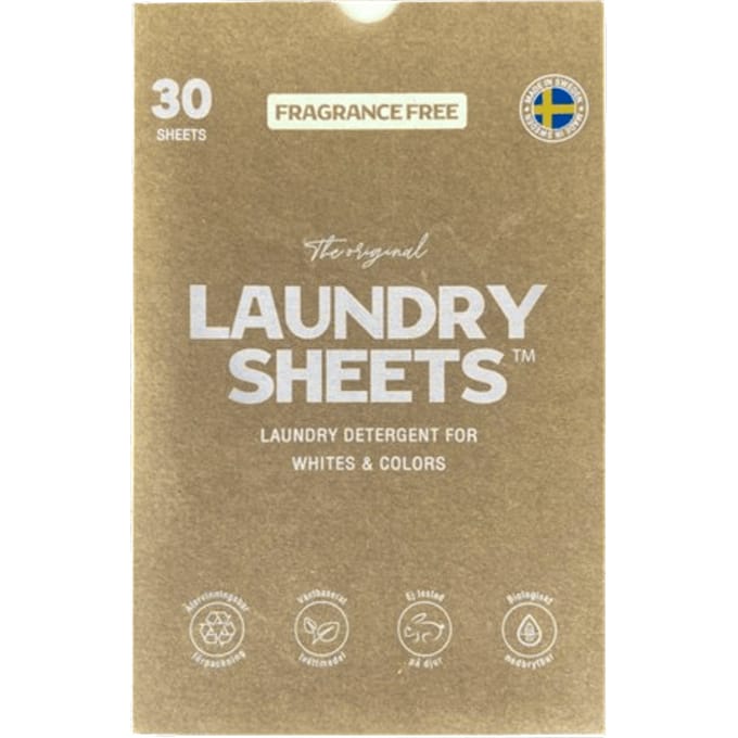 Laundry Sheets Laundry Sheets Fragrance Free 30 st