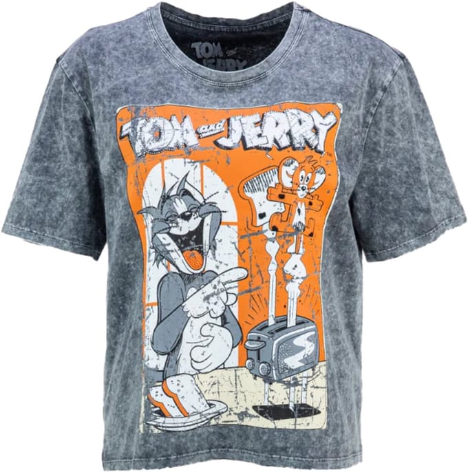 Frogbox - grijs Tom en Jerry t-shirt - maat 36