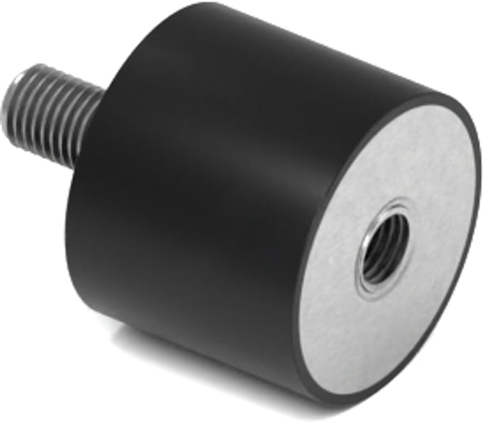 Rubbermagazijn - Trillingsdemper - Type B - 30x25mm - M8 - Set 10 stuks