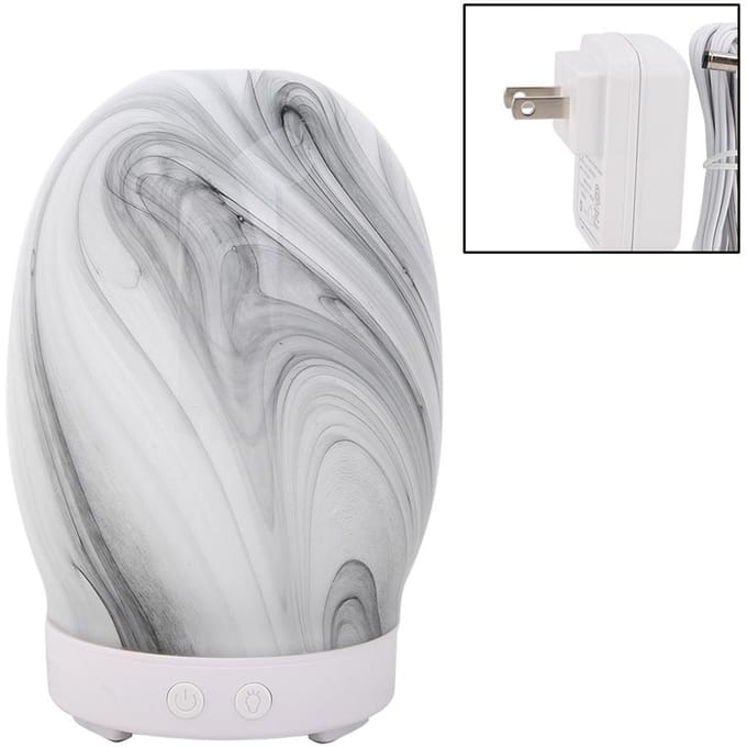 100ml Ultrasone Aromatherapie Aroma Diffuser Luchtbevochtiger LED Nachtlampje gray