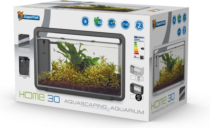 SuperFish Home 30 Aquarium - Zwart - 25 L