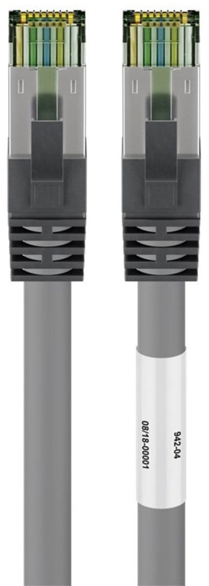 Premium S/FTP CAT8.1 40 Gigabit netwerkkabel / grijs - LSZH - 2 meter