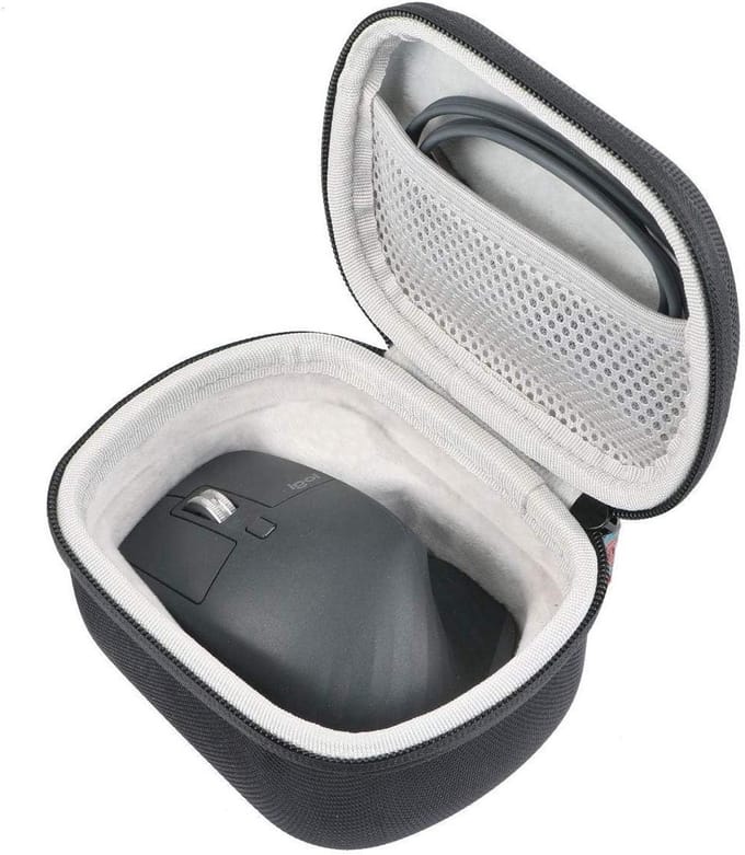 Duurzame Hard Case voor Draagbare Muis, Bescherming voor Logitech MX Master 3S en 3 Advanced met Extra Opbergruimte