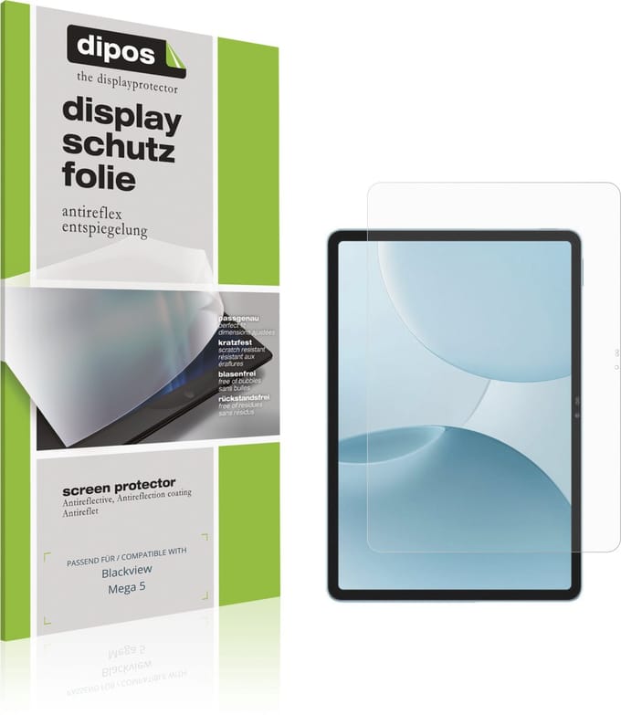 dipos – 2x Matte Beschermfolie geschikt voor Blackview Mega 5 | Krasbestendige & antireflecterende Screenprotector Ultra-Thin