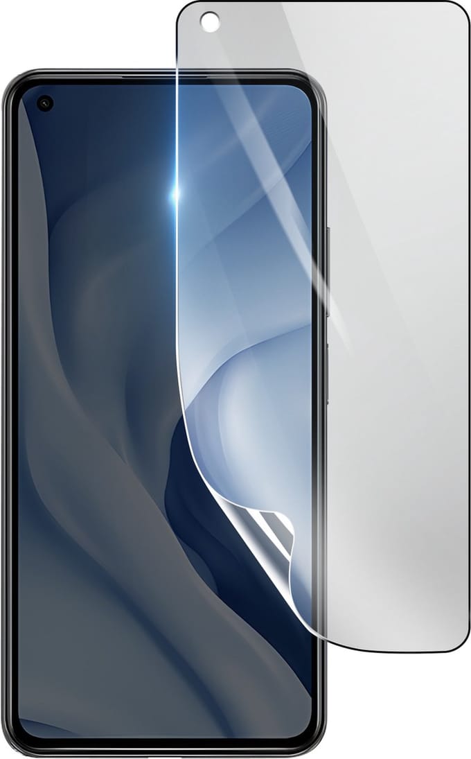 3mk, Geschikt voor Xiaomi Mi 11 Lite, Schokbestendige Hydrogel Screenprotector, Transparant
