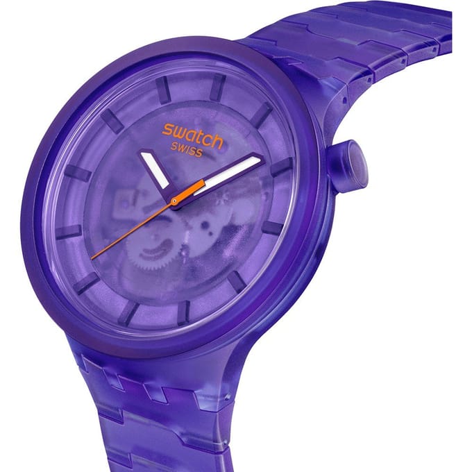 Swatch Big Bold SB05V103 Purple Joy Horloge