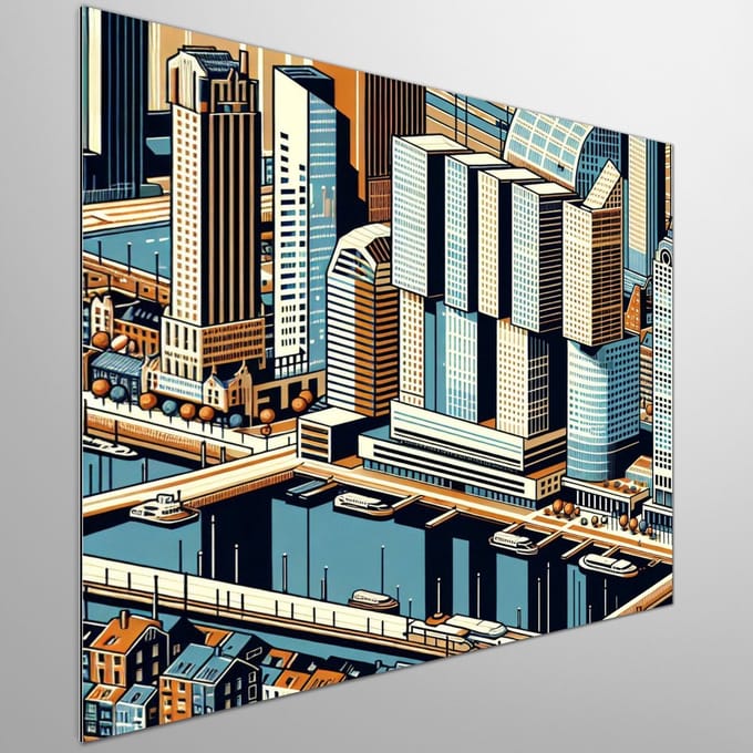 Kunstprint | Wanddecoratie | Dibond | 80 × 80 cm