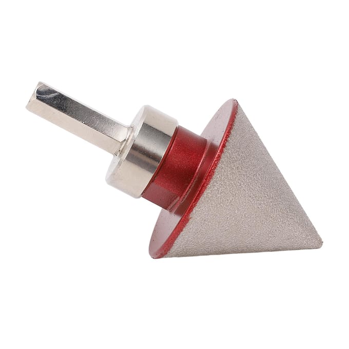 48MM Diamant Afschuinbit met Converter 60 Graden Hoek Kegel Afschuin Freesbit voor Marmer Glas