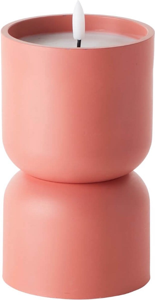 Kaarslampje Lovere oranje 18,5cm - G80122/41
