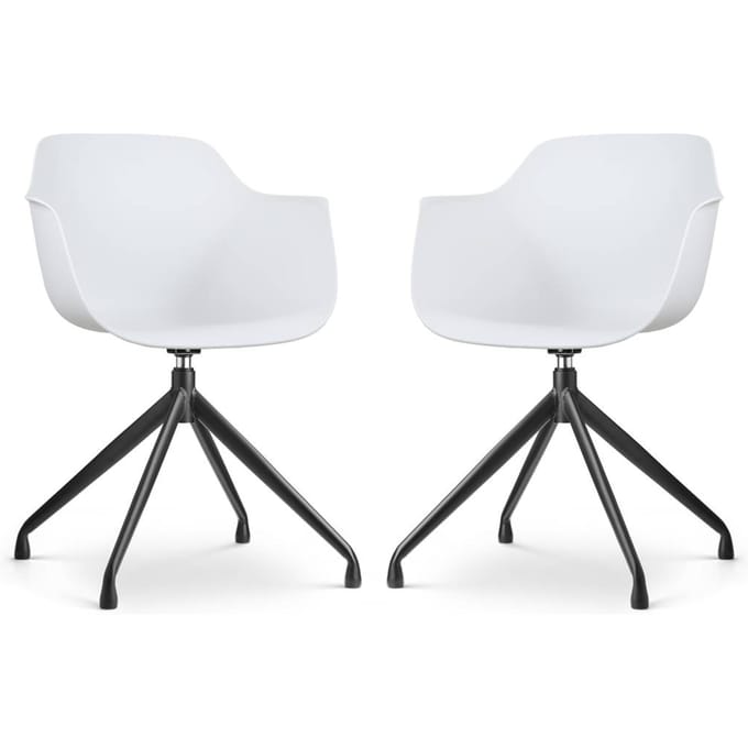 Set van 2 eetkamerstoelen Nola-Puk draaibaar | Nolon