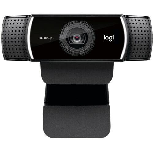 Logitech C922 Pro Stream Full HD-webcam 1920 x 1080 Pixel Standvoet, Klemhouder