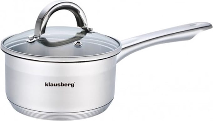 Steelpan met deksel - sauspan – kookpan - 14 cm – 1.0 liter