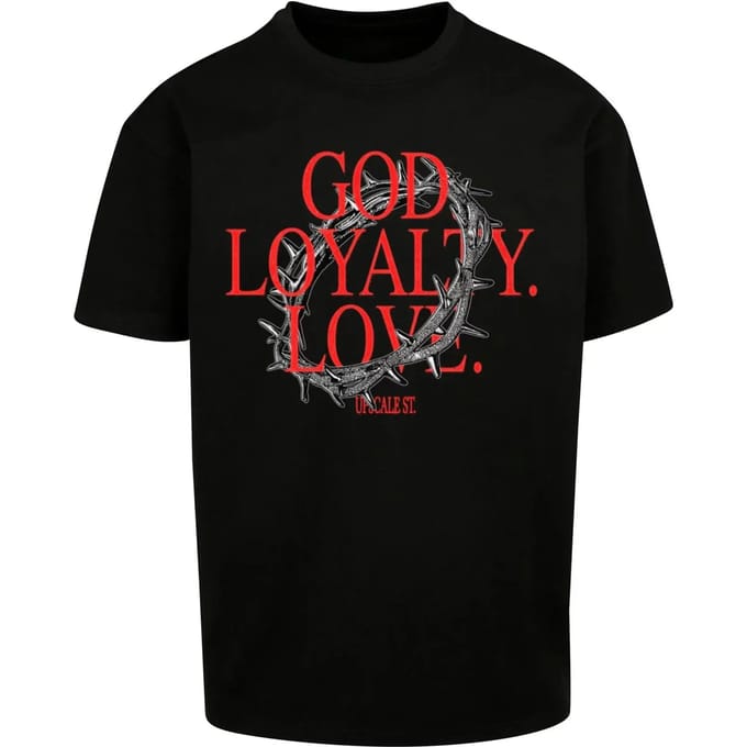Oversized T-shirt Upscale God Loyalty Love
