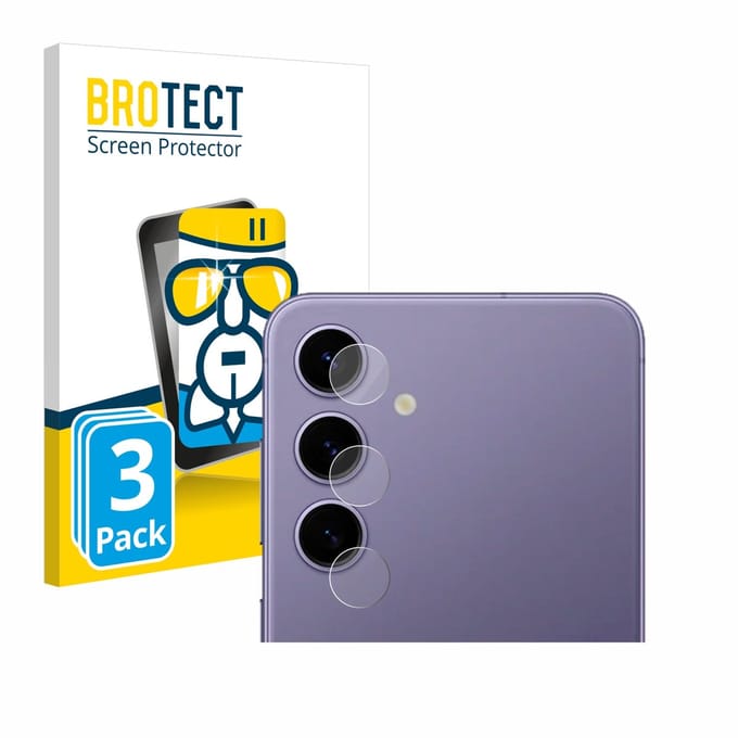 Screenprotector 3 Stuks voor Samsung Galaxy S24 (ALLEEN Camera Lens) Beschermglas transparant