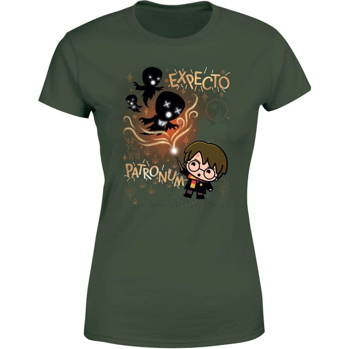 Harry Potter Kids Expecto Patronum Women's T-Shirt - Green - S