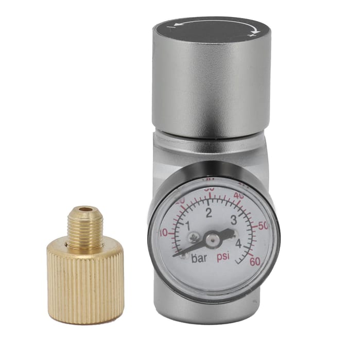 Mini CO2 Gasregelaar met Afsluitkraan MFL3/8in naar TR21x4 Homebrew Accessoire
