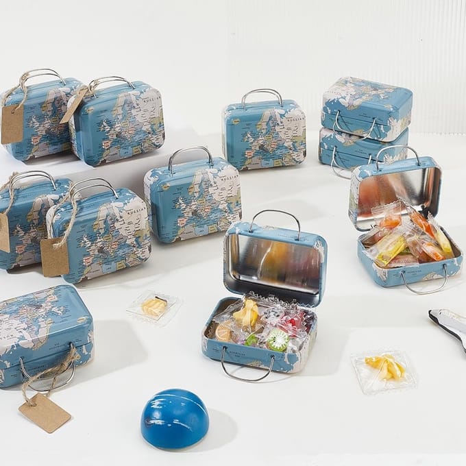 Dailygoods - 24 Mini Kofferdozen voor Feestdecoratie en Cadeaus