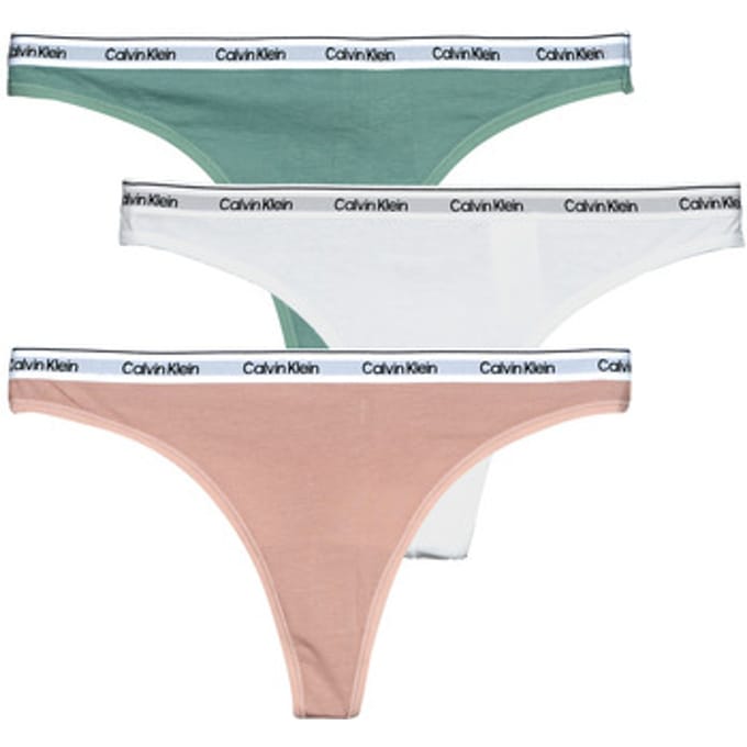 Calvin Klein dames 3P strings modern logo multi III