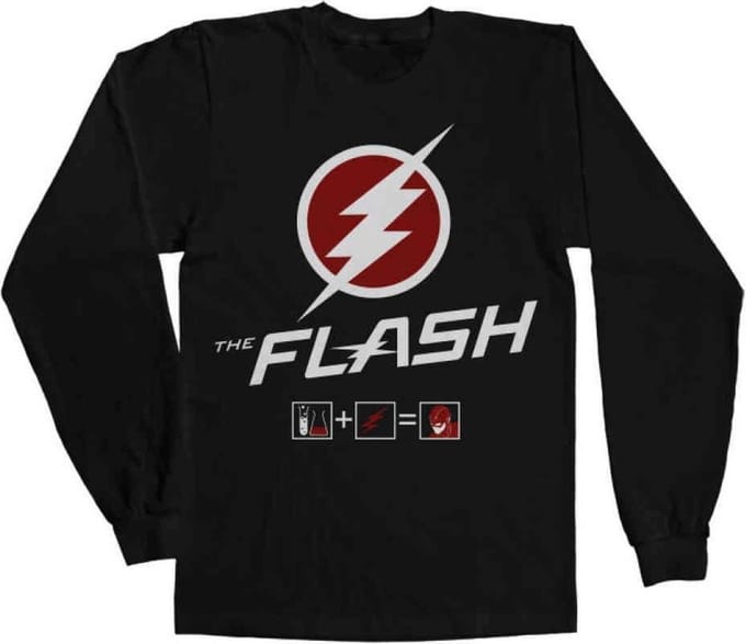 DC Comics The Flash Longsleeve shirt -L- Riddle Zwart