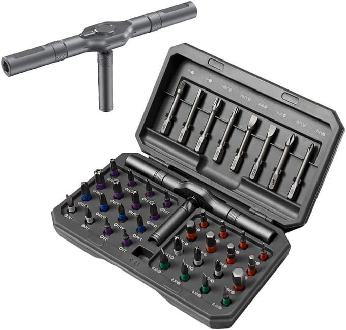 Multifunctionele 42-in-1 Magnetische Schroevendraaier met Diverse Bits voor Klussen en Reparaties