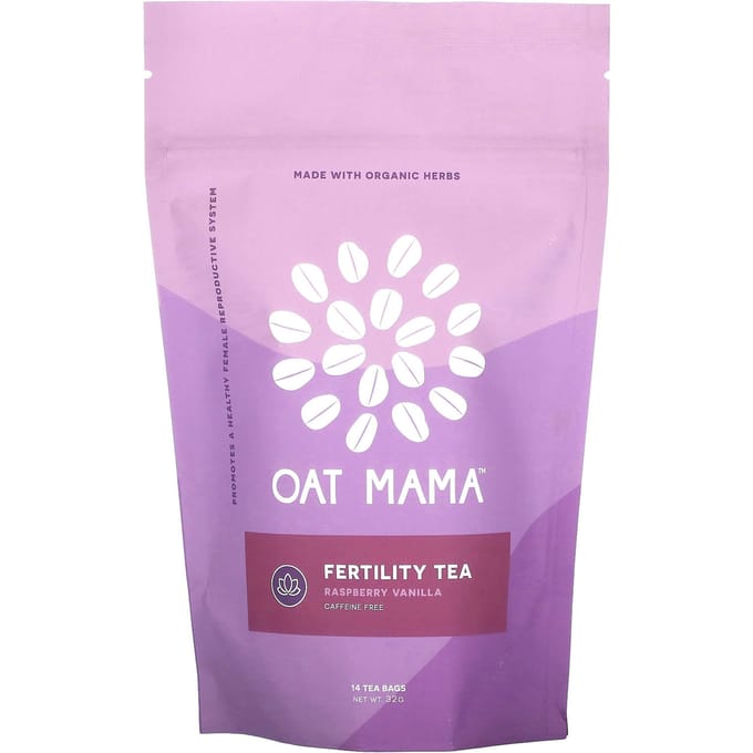 Tisane Fertilité, Framboise Vanille, Sans Caféine, 14 Sachets de Thé, 32G pink